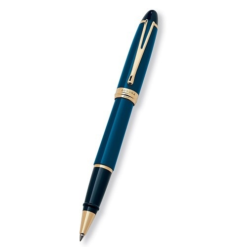 Ручка-роллер Aurora Ipsilon Deluxe Blue GT, в подарочной коробке