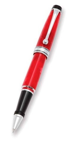 Ручка-роллер Aurora Fuoco Mini Marble Red CT, в подарочной коробке