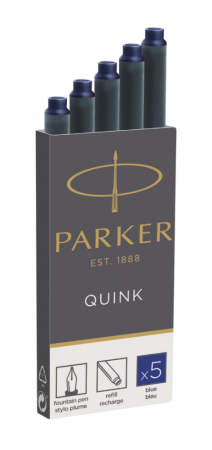 Картридж Parker с чернилами для перьевой ручки Z11, упаковка из 5 шт в блистере., цвет: Blue