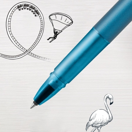 Ручка-роллер Parker Vector XL Teal CT, цвет чернил black, стержень: F, в подарочной упаковке.