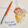 Шариковая ручка Parker Jotter ORIGINALS ORANGE CT, стержень: Mblue ЭКО-УПАКОВКА