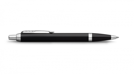 Шариковая ручка Parker IM Metal Black CT лак матовый, стержень: M, цвет чернил: black, в подарочной упаковке.