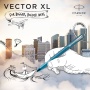 Ручка-роллер Parker Vector XL Teal CT, цвет чернил black, стержень: F, в подарочной упаковке.