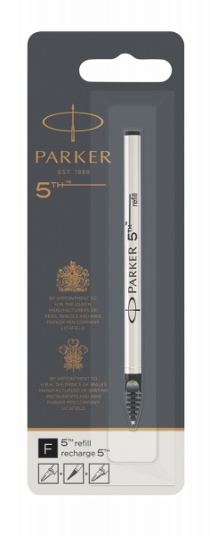 Стержень для ручки Parker 5th INGENUITY чёрный, F в блистере.