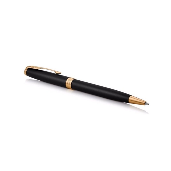 Шариковая ручка Parker Sonnet , Matte Black GT, стержень: M, цвет чернил: black , в подарочной упаковке