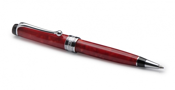 Шариковая ручка Aurora Optima Auroloide Red CT стержень: M, цвет чернил: blue, в подарочной коробке