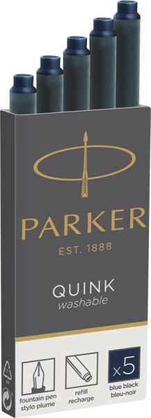 Картридж Parker с чернилами для перьевой ручки Z11, упаковка из 5 шт., цвет: Blue-Black