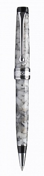 Шариковая ручка Aurora Optima Auroloide Grey CT стержень: M, цвет чернил: blue, в подарочной коробке