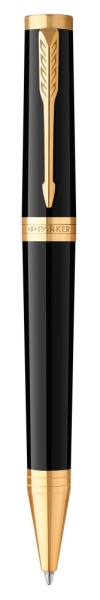 Шариковая ручка Parker "Ingenuity Black GT" стержень: M, цвет чернил: black, в подарочной упаковке.