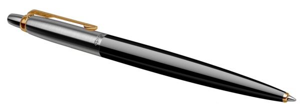 Шариковая ручка Parker Jotter K160, цвет: Black/GT, стержень: F, цвет чернил: blue, в подарочной упаковке.