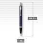 Шариковая ручка Parker IM Metal Matte Blue CT, стержень: M, цвет чернил: blue, в подарочной упаковке.