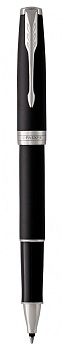 Ручка роллер Parker Sonnet  Matte Black CT, стержень: F, цвет чернил: black, в подарочной упаковке