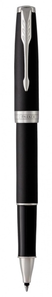 Ручка роллер Parker Sonnet  Matte Black CT, стержень: F, цвет чернил: black, в подарочной упаковке