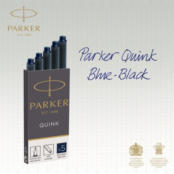 Картридж Parker с чернилами для перьевой ручки Z11, упаковка из 5 шт., цвет: Blue-Black