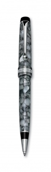 Шариковая ручка Aurora Optima Auroloide Grey CT стержень: M, цвет чернил: blue, в подарочной коробке