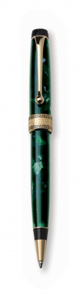 Шариковая ручка Aurora Optima Auroloide Stilografica GT стержень: M, цвет чернил: blue, в подарочной коробке