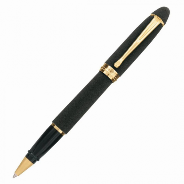 Ручка-роллер Aurora Ipsilon Velvet Black GT, в подарочной коробке