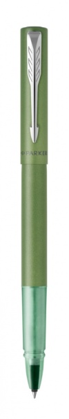 Ручка-роллер Parker Vector XL Green CT, цвет чернил black, стержень: F, в подарочной упаковке.