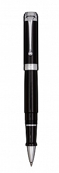 Ручка Роллер AuroraTalentum Resina black CT, в подарочной коробке
