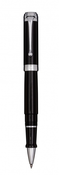 Ручка Роллер AuroraTalentum Resina black CT, в подарочной коробке