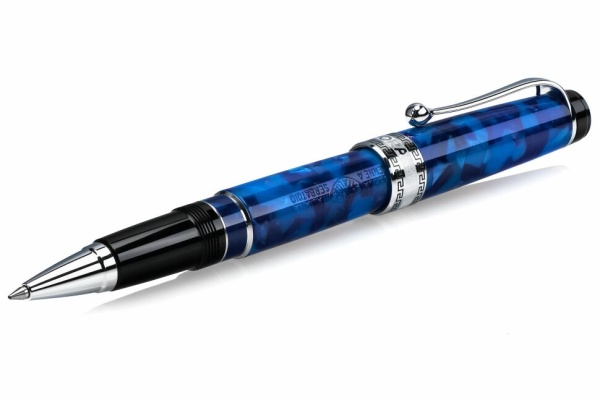 Ручка-роллер Aurora Optima Auroloide Variegated Blue CT, в подарочной коробке