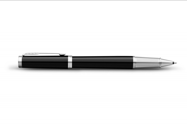 Ручка-роллер Parker "Ingenuity Black CT" стержень:F, цвет чернил: black, в подарочной упаковке.