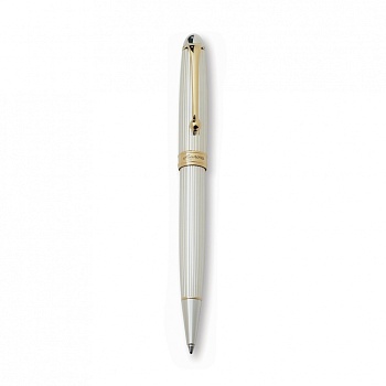 Шариковая ручка Aurora 88 Oro e Argento, Solid Silver GT, в подарочной коробке