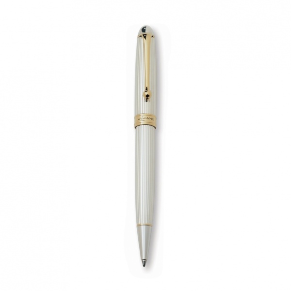 Шариковая ручка Aurora 88 Oro e Argento, Solid Silver GT, в подарочной коробке