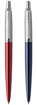 Набор из 2х ручек : Parker "Jotter London" Parker Jotter Essential, Kensington Red CT и Jotter Essential, Royal Blue CT, стержень: M