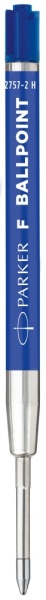 Стержень шариковый объемный Parker синий F, 2шт., блистер