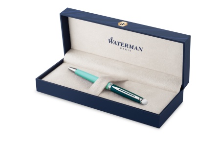 Шариковая ручка Waterman Hemisphere Colour Blocking Green CT, стержень: M, цвет: Blue, в подарочной упаковке