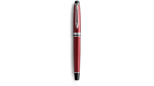 Ручка-роллер Waterman "Expert Dark Red Lacquer CT Black", стержень: Fblk