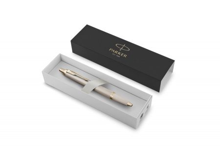 Шариковая ручка Parker IM Professionals Monochrome Champagne, стержень:M, цвет чернил: blue, в подарочной упаковке.