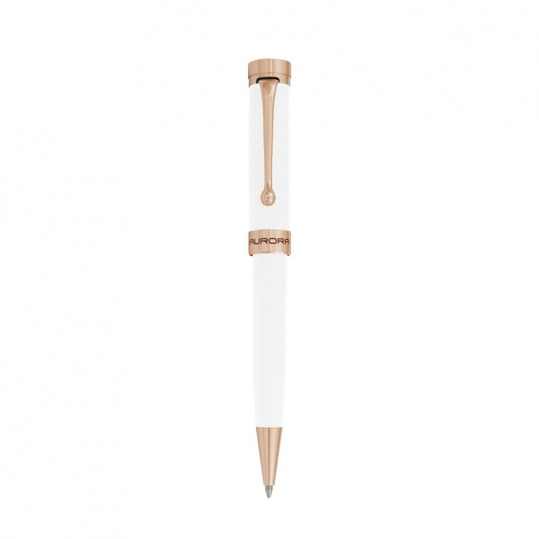 Шариковая ручка Aurora EDO White Rose Gold PVD , в подарочной коробке