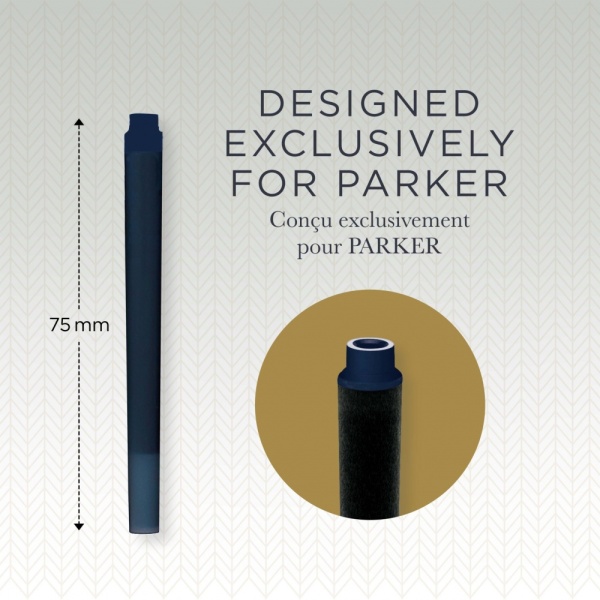 Картридж Parker с чернилами для перьевой ручки Z11, упаковка из 5 шт., цвет: Blue-Black