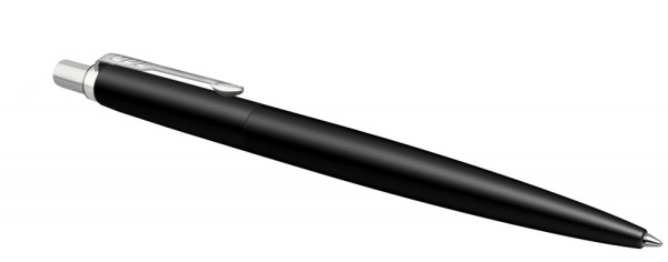 Шариковая ручка Parker Jotter Essential, Satin Black CT, стержень: M, цвет чернил : blue