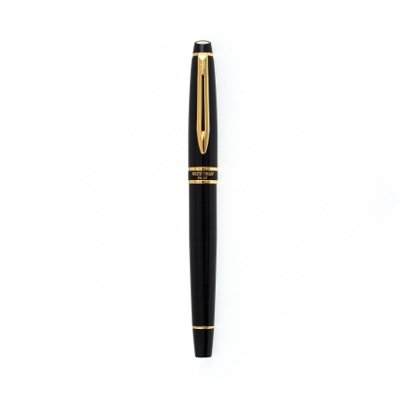 Ручка-роллер Waterman Expert 3, цвет: Black Laque GT, стержень: Fblk