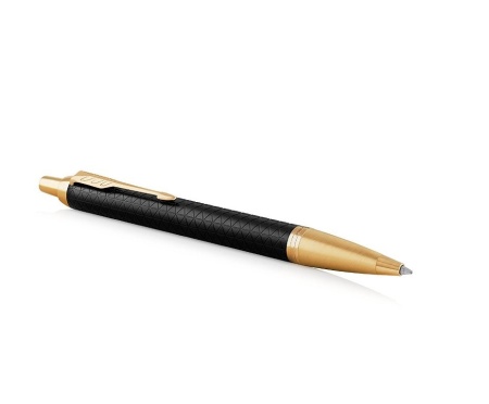 Шариковая ручка Parker IM Premium Black GT, стержень: M, цвет чернил: blue, в подарочной упаковке.