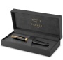 Ручка-роллер Parker Sonnet Black Lacquer GT, стержень: F, цвет чернил: black, в подарочной упаковке