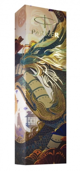 Шариковая ручка Parker IM Monochrome Brown Dragon Special Edition, стержень:M, цвет чернил: blue, в подарочной упаковке.