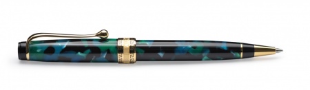 Шариковая ручка Aurora Optima Auroloide Stilografica GT стержень: M, цвет чернил: blue, в подарочной коробке