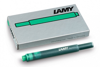 Картриджи для перьевой ручки Lamy T10, Зеленый, 5 шт.