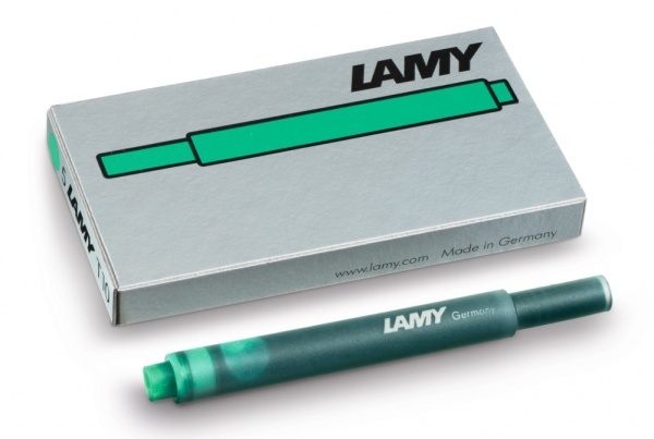 Картриджи для перьевой ручки Lamy T10, Зеленый, 5 шт.