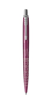 Ручка шариковая Parker "Jotter Tokyo Pink CT" стержень: M, цвет чернил: blue, в подарочной упаковке.