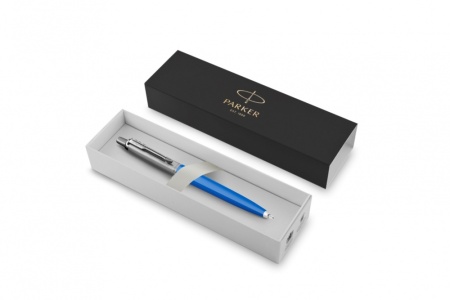 Шариковая ручка Parker Jotter Originals Blue Chrom CT, стержень: Mblue в подарочной упаковке