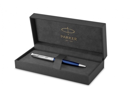 Шариковая ручка Parker Sonnet Entry Point Blue Stee CT, стержень: M, цвет чернил: black , в подарочной упаковке