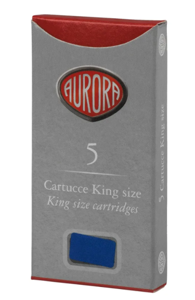 Картридж с чернилами для перьевой ручки Aurora Blue, упаковка из 5 шт.