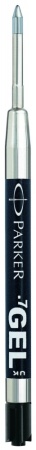 Cтержень гелевый Parker "Gel Ball Point", размер: F (тонкий), цвет: черный, в блистере.
