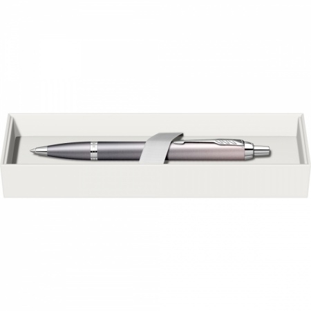 Ручка шариковая Parker "IM Rituals GREY Gradient CT", цвет чернил: Blue, 1,0мм, в подарочной упаковке