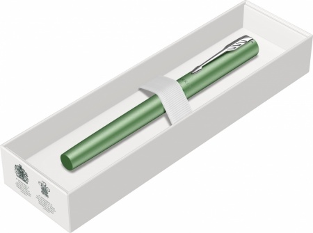 Ручка-роллер Parker Vector XL Green CT, цвет чернил black, стержень: F, в подарочной упаковке.